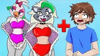 GLAMROCK CHICA & ROXANNE + GREGORY = ??? | FNAF ANIMATION