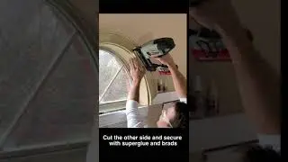 Using Flexible Millwork on an Arched Window 