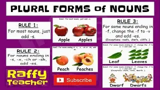 Regular Plural Nouns - /Perfect for Everybody! /