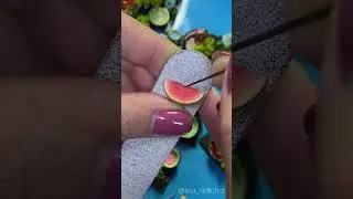 Video meditation on creating miniature fruits 🍉 Watch and relax! #dollhouse #diy #miniature