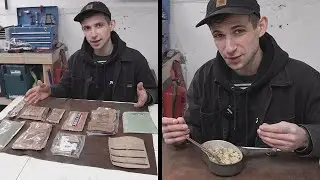 Trying MRE for the first time/ US ARMY MRE