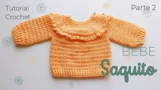Pullover Salmon volados  Crochet Parte 1