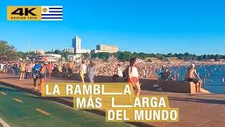🇺🇾 MONTEVIDEO: La RAMBLA más LARGA del MUNDO | DRIVING TOUR 2025 [ 4K ]
