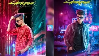 Cyberpunk 2077 High Manipulation Photo Editing in Picsart || Cyberpunk Photo Editing -  01DreamEditz