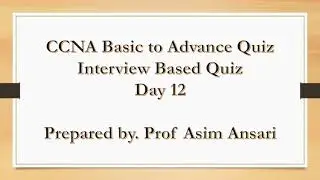 CCNA Quiz Day 12 | Interview-Based Quiz | CCNA Quiz Basic to Advance | EIHeducation