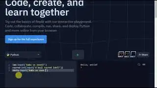 Python - online editor - prvi program