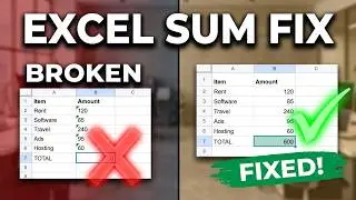 Excel SUM Not Working Stop Making This Mistake!