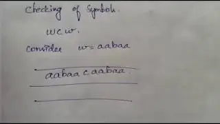 Checking of symbols