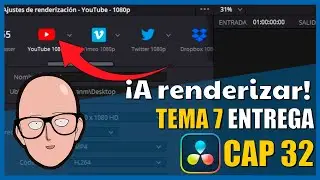 How to render in Davinci Resolve | Davinci Resolve Spanish Course Topic 07 Chapter 32