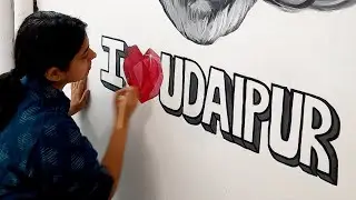 Wall Painting in a Hostel in Udaipur