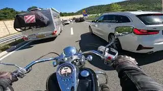Kawasaki VN900 | RDF | Lane splitting part 1