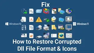 How to Restore Corrupted Dll File Format & Icons Without Any Tools in Windows 10/11 | Fix Dll Error