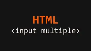 Input multiple HTML Example