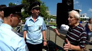 Омск. 8 июля 2018. После митинга за отставку правительства.