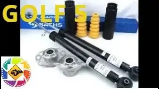 Golf 5 Replacement of rear shock absorbers and cushions VW Golf 5