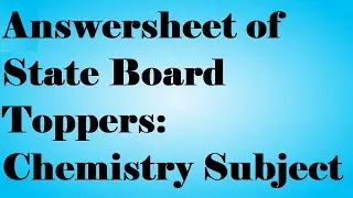 12 GSEB Chemistry| Toppers Paper Presentation| Answer sheet of Toppers| Gujarat Board Toppers
