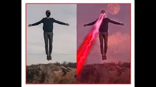 X  Men Cyclops Laser Beam effect in photoshop