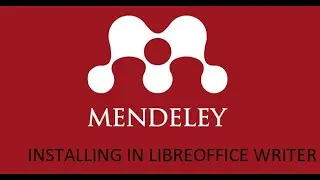 Installing Mendeley in LibreOffice Writer