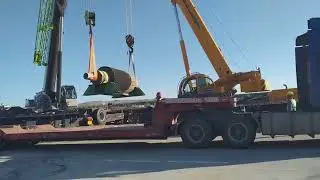 Погрузка 10 валов и доставка