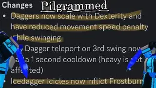 Ice 🧊 dagger is op? (Pilgrammed)