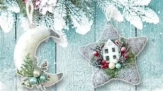 ЁЛОЧНЫЕ ИГРУШКИ своими руками БЫСТРО и ПРОСТО. CHRISTMAS TREE DECORATIONS. DIY.
