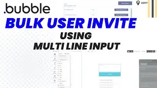Bulk user invite using a multi line input in a Bubble application | 5 min tutorial