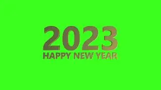 Happy New Year 2023 Green Screen 