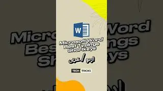 Ms Word Best Typing Shortkeys اردو/ عربی #microsoft