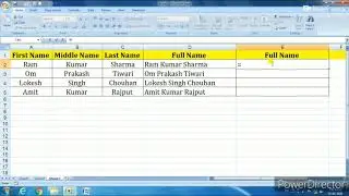 2 Excel Super Trick - Combine First Name & Middle Name & Last Name into One Column | 