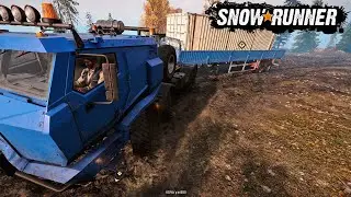 سنو رنر || مهمة  توصيل الكونتينرات || SnowRunner Drilling equipment  ||