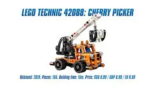 LEGO Technic 42088: Cherry Picker In-depth Review, Speed Build & Parts List [4K]