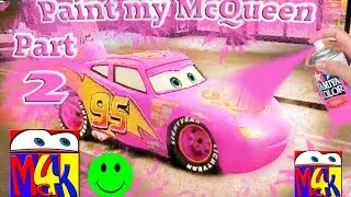 Disney Pixar Cars Paint my McQueen -2- Pink / Mc4K