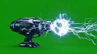 Plasma Cannon Firing Green Screen | Full Electrical Sequence ⚡