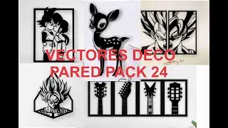 Decoracion para pared pack 24 110 diseños
