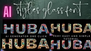 Glass font editing with AI editing classic style how to make in Pixellab & ps touch stylish name Ai