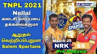 Salem spartans vs nellai royal kings pre analysis
