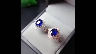 Attractive 2 5 Carat Natural Gem Blue Sapphire Gemstone Ring