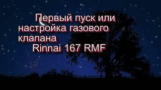 Первый пуск котла Rinnai 167 RMF или настройка газового клапана