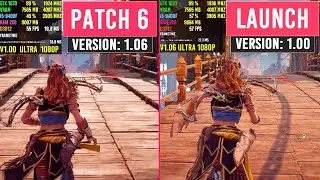 Patch 6 (v1.06) vs Launch (v1.00) - Horizon Zero Dawn PC - 1080p