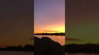 Beautiful sunset Lake Ontario