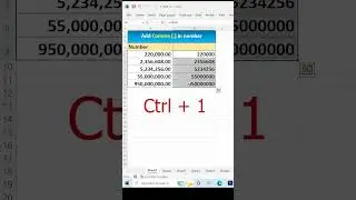Comma Style (Use of Thousand Separator in Excel 🔥| 