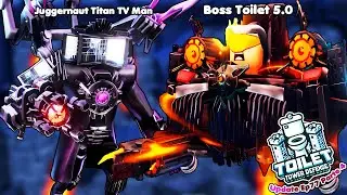 VEIO O NOVO JUGGERNAUT TITAN TV MAN E G-MAN 5.0 SERÁ QUE É BOM?! TOILET TOWER DEFENSE [EP 77 PART 4]