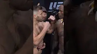 INTENSE Face-Off😤 #duplessis #adesanya #israeladesanya #stylebender #ufc #mma