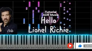 Hello || Lionel Richie (ADR Music Piano Tutorial With Sheet Music, Not Beams)