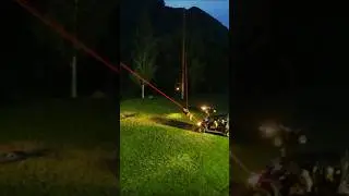 Launching people at the mountains at NIGHT!