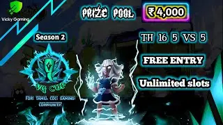 VG cup season 2 Announcement | TH16 5v5 Tournament | Vicky Gaming