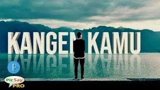 Tutorial text 3D pixellab bayground alam
