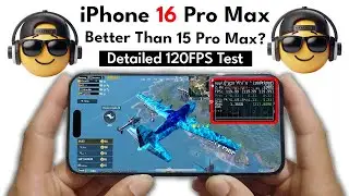 iPhone 16 Pro Max PUBG 120FPS Test With FPS Meter [FPS, Heat, Screen Recording & Battery Life]