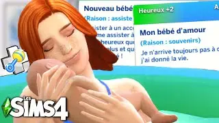 🍼 On accouche à la maison ENFIN !! MOD Accouchement réaliste EP.2 | SIMS 4