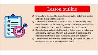 Unit 2 Lesson 4 - Error checks